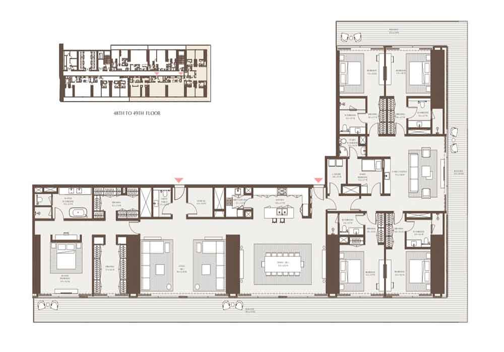 8 Bedroom Duplex